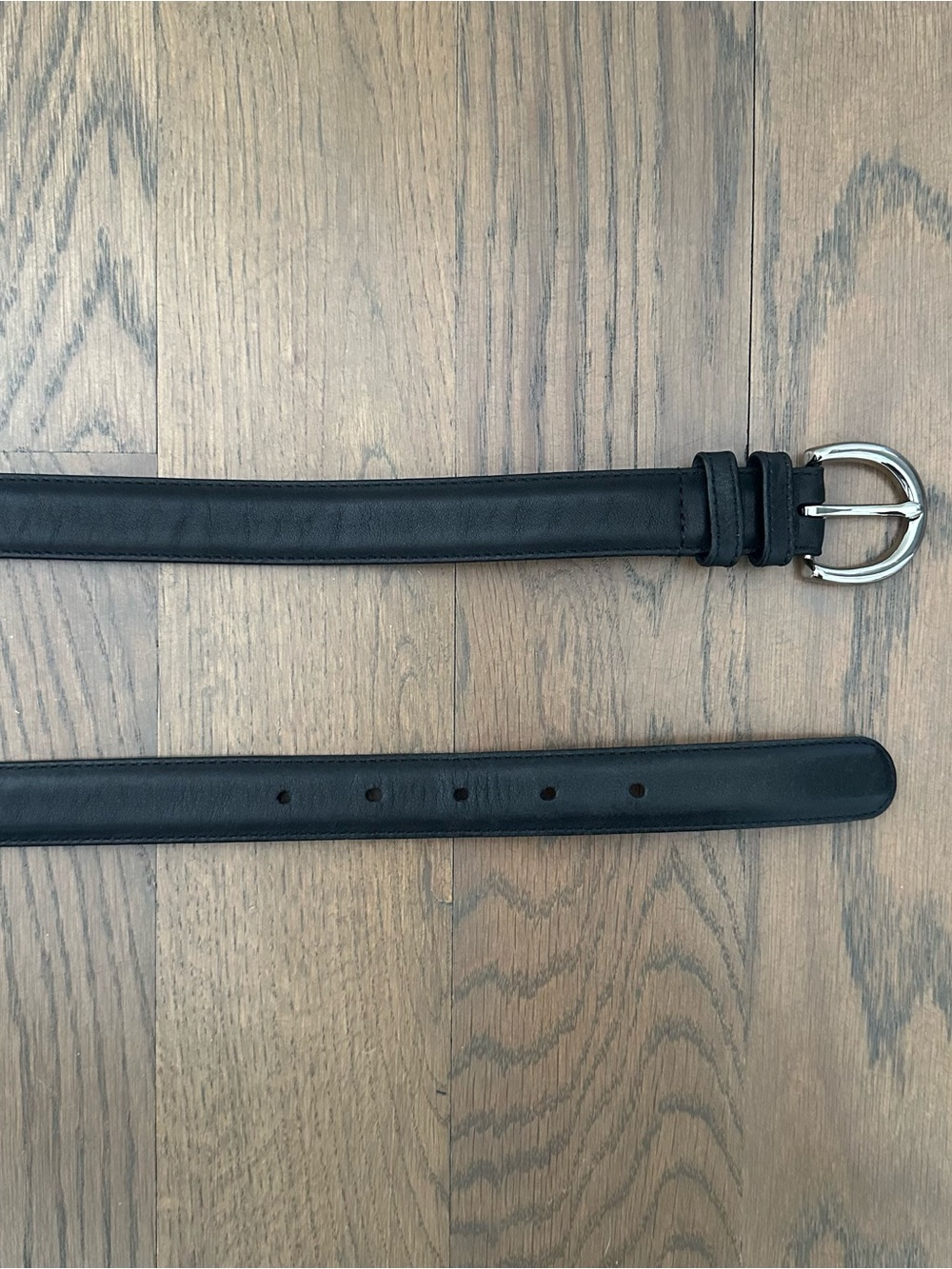 Vintage Coach 8504 Leather Belt Round Buckle in Black and Silver Large - Picture 2 of 10
